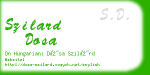 szilard dosa business card